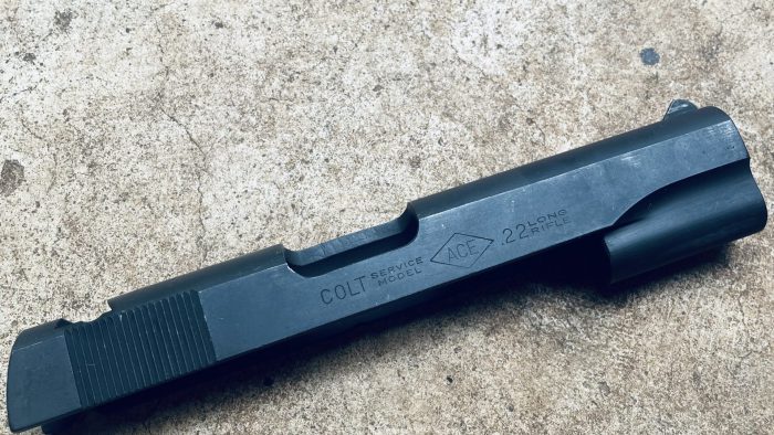 Original Colt "Service Model Ace" Marked Conversion Unit Slide