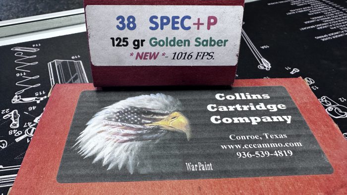 Collins Cartridge Company .38 Special +P 125gr Golden Saber 50rnd