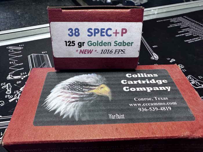 Collins Cartridge Company .38 Special +P 125gr Golden Saber 50rnd