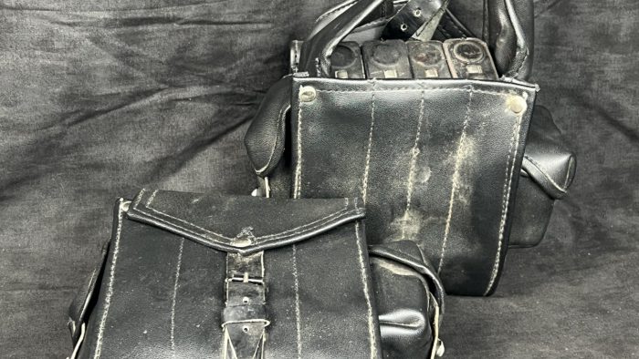 Hungarian AMD-65 AK47 4x 20rd tanker magazine pouch-black leather