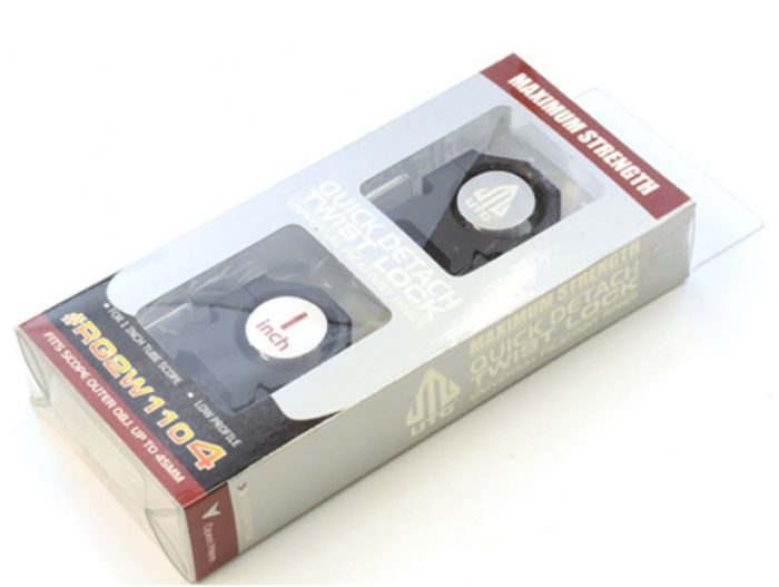 UTG Quick Detach Twist Lock Picatinny Scope Rings
