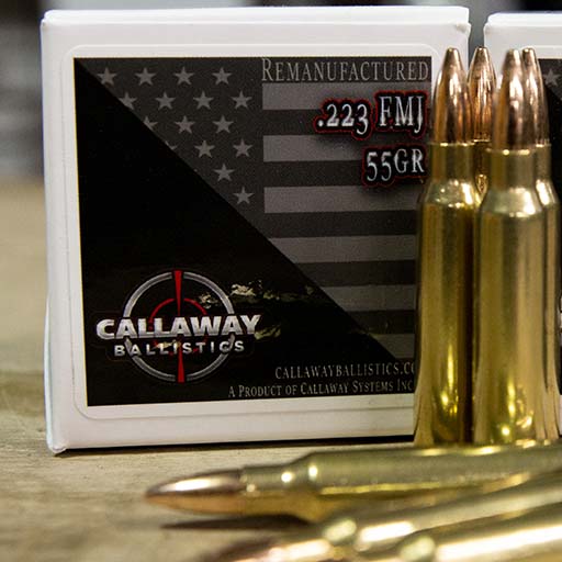 Callaway Ballistics .223 FMJ 55gr - 30rnd Box