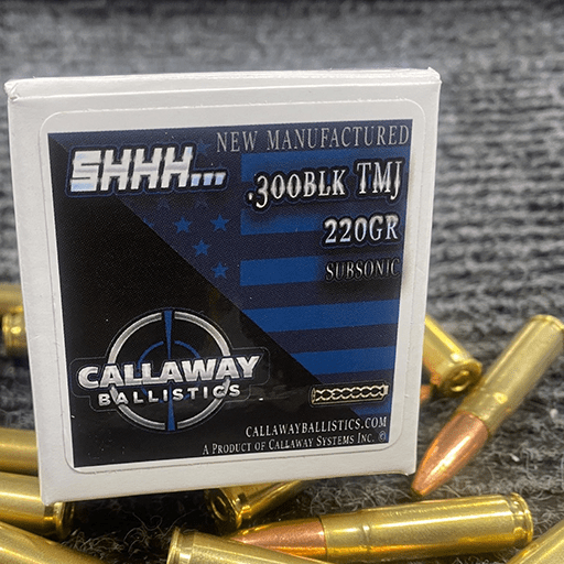 Callaway Ballistics 300bo TMJ 220gr Sub Sonic - 30rnd Pack