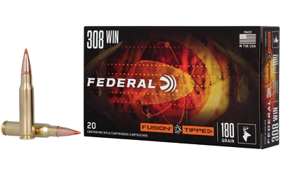 Federal Fusion 308 Winchester, 180 Grain, Fusion Polymer Tip, 20 Round Box