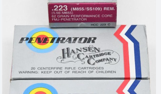 Hansen Cartridge Company .223(SS109) (5.56-M855) 62GR FMJ