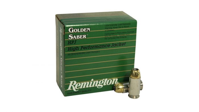 Remington Golden Saber .45 ACP +P, 185gr, JHP, 25rd