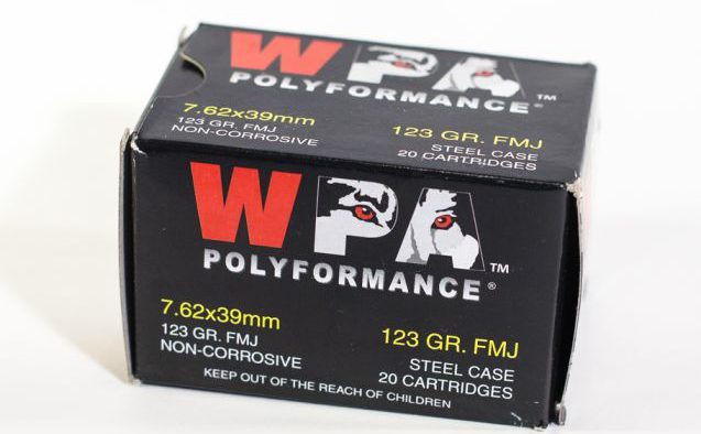 Wolf WPA Polyformance, 7.62x39, 123 Grain, FMJ, 1,000rd Case