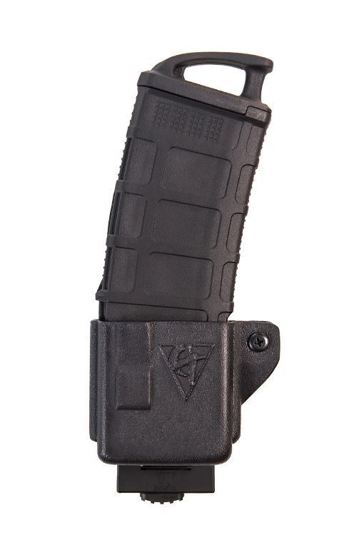 CompTac AR 223 Mag Pouch with Push Button Lock Mount -Black - LSC (Right Hand Shooter)