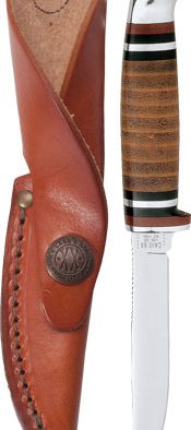 CASE KNIVES LEATHER HUNTER - WITH LEATHER SHEATH