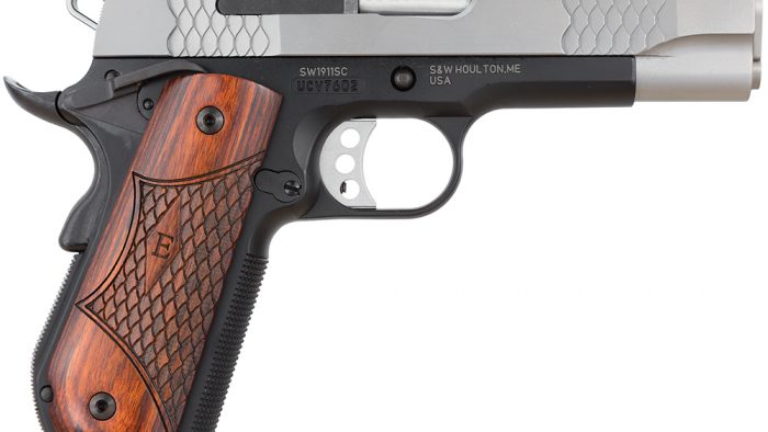 SMITH AND WESSON SW1911SC 45A 4.25" SS NS E-SER