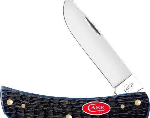 CASE KNIVES NAVY BLUE BONE - ROGERS JIG SOD BUSTER JR