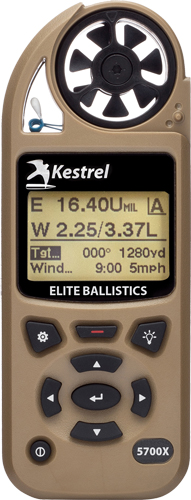 KESTREL 5700X ELITE W/ APPLIED - BALLISTICS DESERT TAN