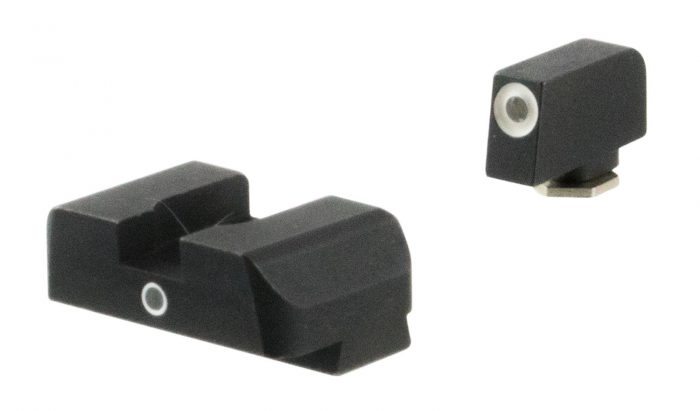 AmeriGlo GL5101 i-Dot Sight  Set for Glock  Green Tritium White Outline Front Sight-Green Tritium Rear Sight