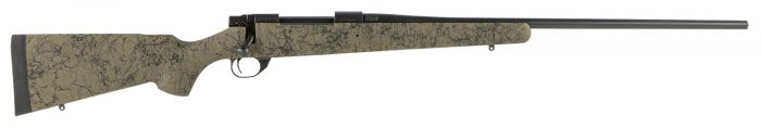 Howa HHS63703 M1500 HS Precision 7mm Rem Mag 3+1 24" Barrel, Black Metal Finish, Green Black Webbed Fixed HS Precision Stock