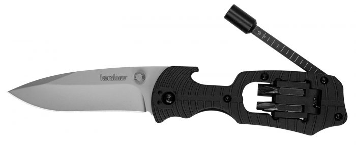 Kershaw 1920 Select Fire  Folding 8Cr13MoV SS 7.60" Long Plain Blade Black Glass-Filled Nylon Handle