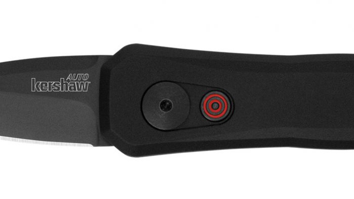 Kershaw 7500BLK Launch 4 1.90" Folding Spear Point Plain Black DLC CPM 154 SS Blade Black Aluminum Handle Includes Pocket Clip