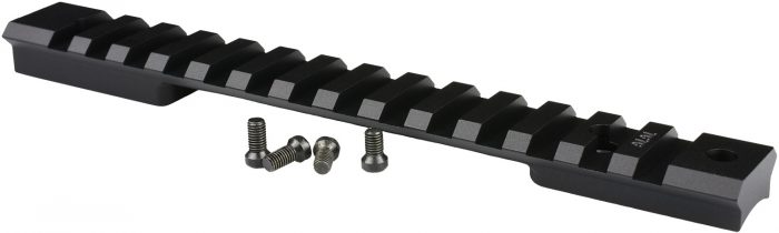 Warne 7676M Mountain Tech Tactical Rail Black Anodized Aluminum Winchester Model 70/Marlin XL-7 Long Action, 0 MOA