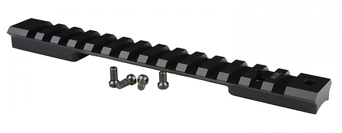 Warne 76T3M Mountain Tech Tactical Rail Black Anodized Aluminum Tikka  T3/T3X Rifle Short Action, 0 MOA