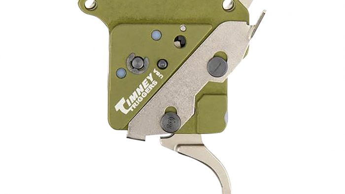 Timney Triggers 51716V2 Elite Hunter  Straight Trigger with 3 lbs Draw Weight & Green/Nickel Finish for Remington 700 Right