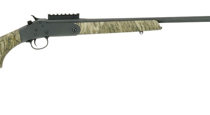 Stevens 19618 301 Turkey Full Size 20 Gauge Break Open 3" 1rd 26" Matte Black Steel Barrel, Picatinny Rail Carbon Steel Receiver, Sporter Mossy Oak Bottomland Synthetic Stock, Ambidextrous