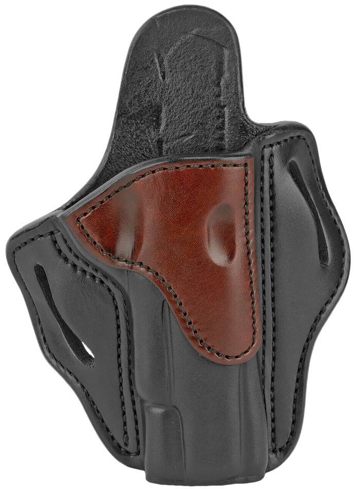 1791 Gunleather BH1BLBR BH1  OWB 01 Brown on Black Leather Belt Slide Fits 4-5" 1911