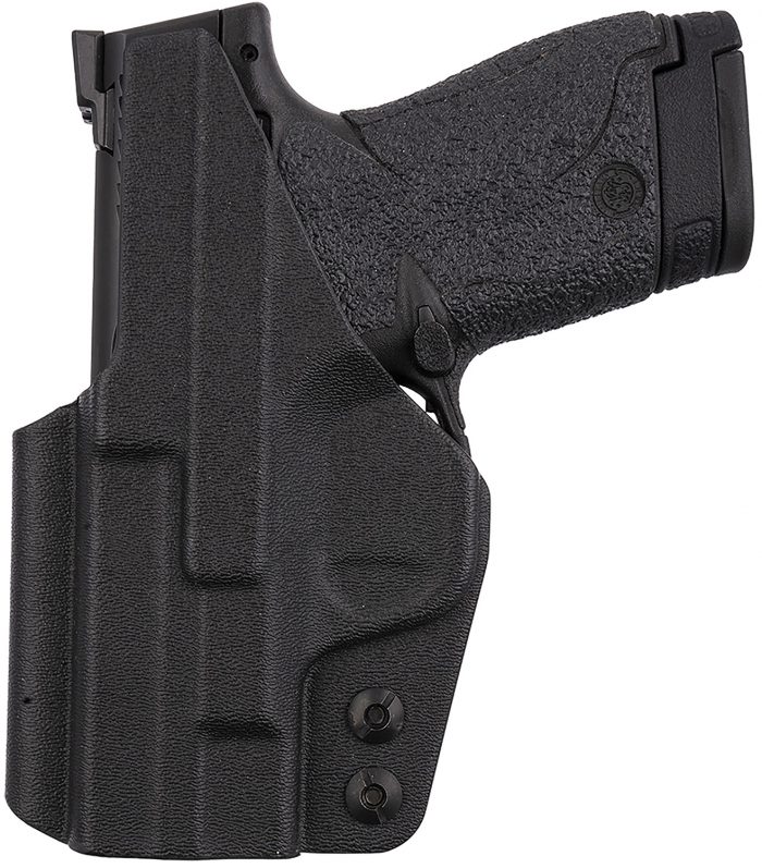 1791 Gunleather TACIWBSHIELDBLKR Tactical Kydex  IWB Black Kydex Belt Clip Fits S&W Shield