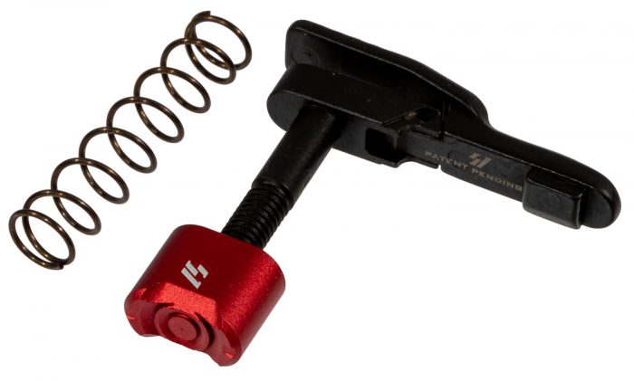 Strike ARAMBIMRRED Ambidextrous Magazine Release AR-15, M16 Mil-Spec Red Aluminum