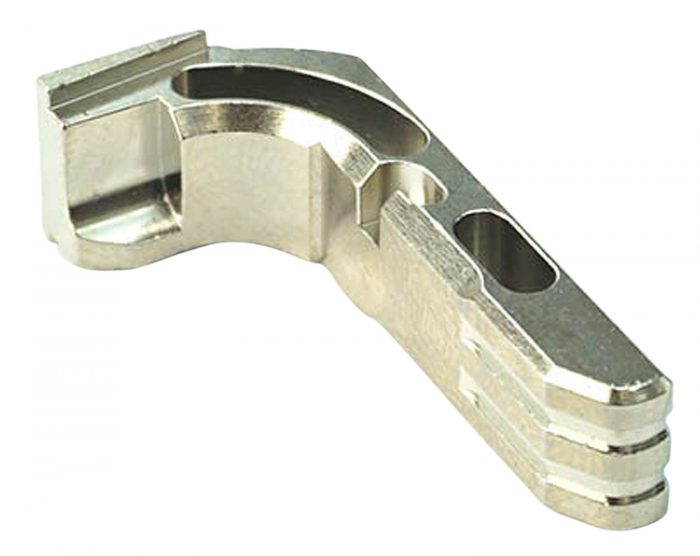 Cross Armory CRGMCSV Mag Catch  Extended Glock Gen1-3/P80 Silver Anodized Aluminum