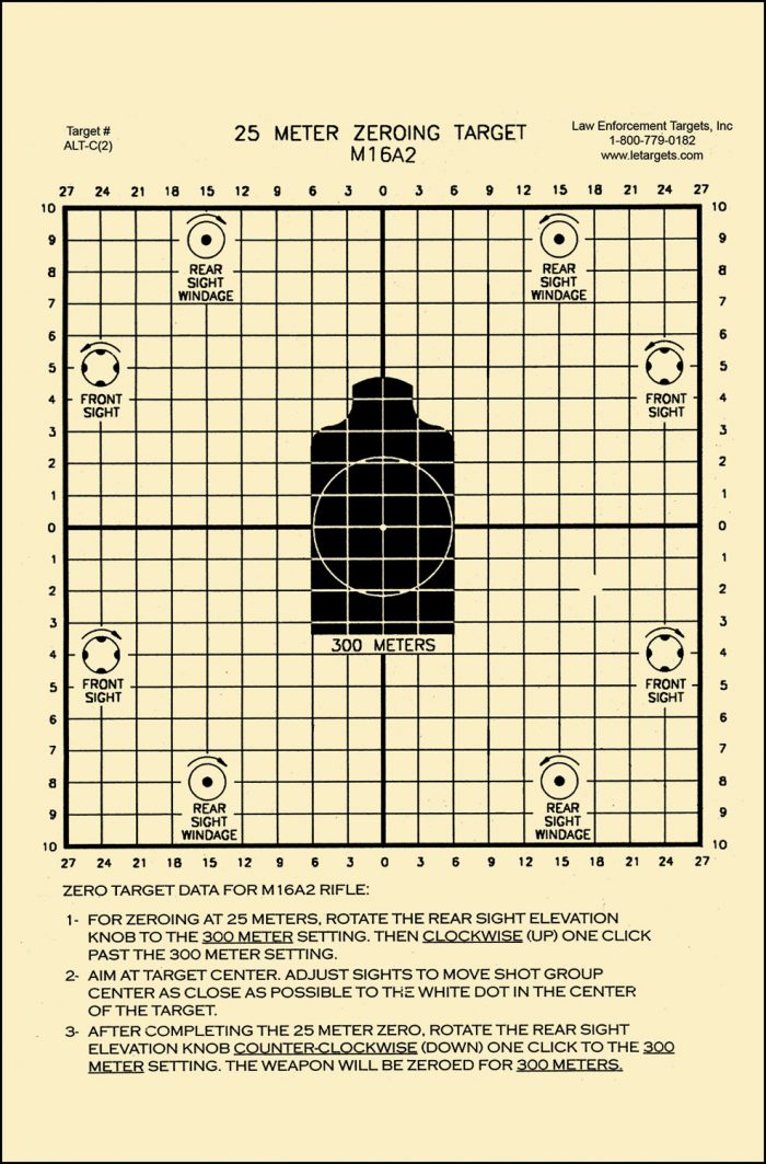 Action Target ALTC2100 Sighting Zeroing Center Mass Tagboard Hanging 25 Meters 8.75" x 11.50" Black/White 100 Per Box