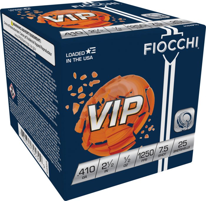 Fiocchi 410VIP75 Exacta Target VIP 410Gauge 2.50" 1/2oz 7.5Shot 25 Per Box/10 Case