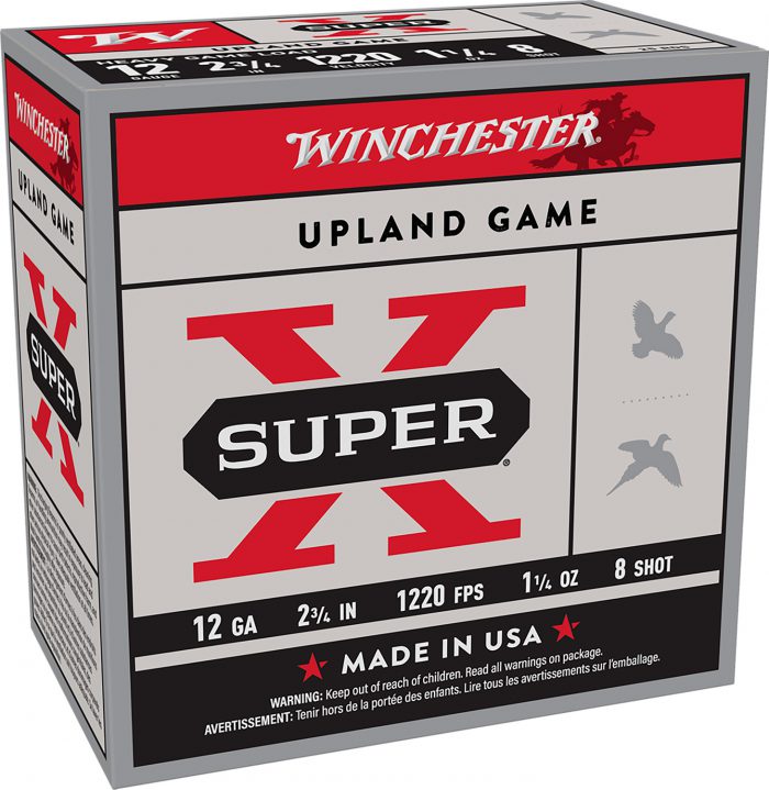 Winchester Ammo XU12SP8 Super X Heavy Game Load 12Gauge 2.75" 1 1/4oz 8Shot 25 Per Box/10 Case