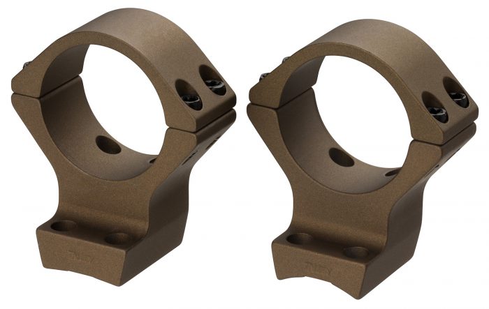 Browning 12542 X-Bolt Scope Mount System X-Lock Burnt Bronze Cerakote Aluminum 34mm Tube, High Rings