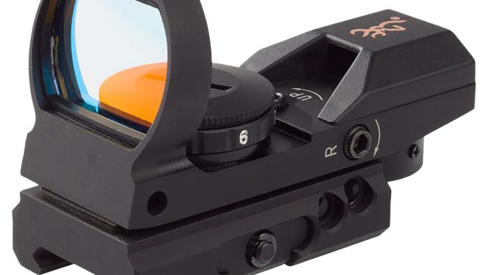 Browning 1290230 Buck Mark Reflex Sight Black Anodized 1x 3 MOA Red Dot Reticle, Picatinny Rail Mount