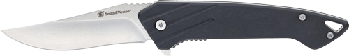 S&W KNIFE BLACK OPS RECURVE - FOLDER 3" SS/BLACK DROP POINT