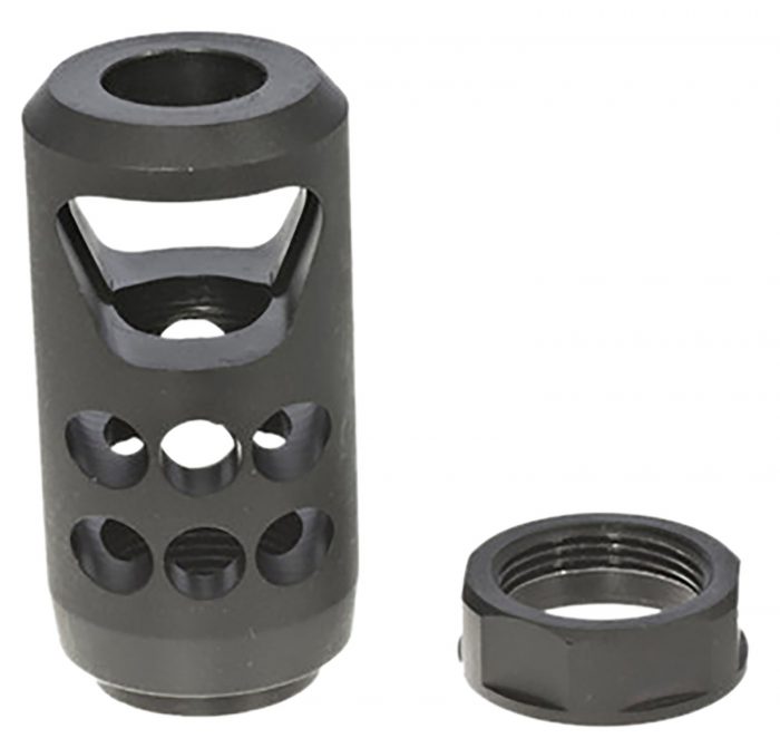 Ruger 90641 American Muzzle Brake Black Matte Steel 11/16"x24 Threads, 2.20" OAL, 1" Diameter 45-70 Gov/450 Bushmaster