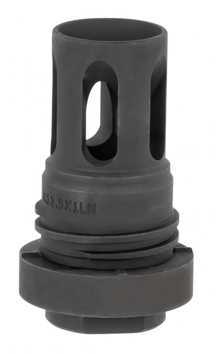Yankee Hill 4315M13LA Mini QD Flash Hider Black Phosphate M13.5x 1 LH Threads 2.13" OAL for 5.56x45mm NATO AR-Platform