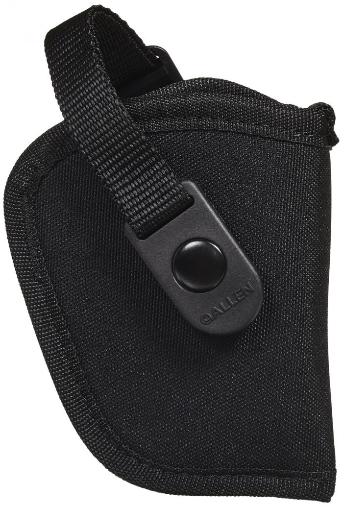 Allen 44809 Cortez  OWB, Size 09 Black Polyester, Fits Small Frame 5rd Revolver w/Hammer Spur, Belt Loop Mount Right Hand