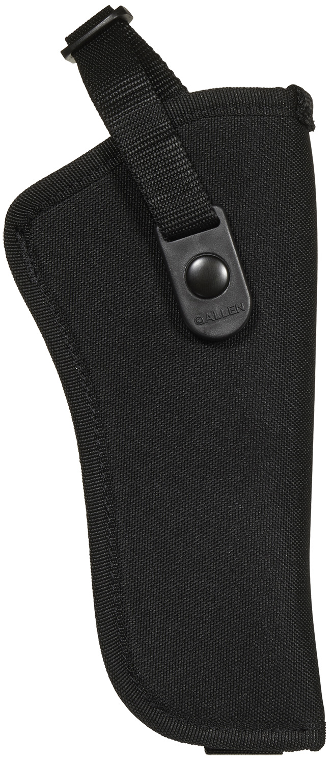 Allen 44818 Cortez  Size 18 OWB Style Black Polyester, Adjustable Strap & Belt Loop Mount Type fits 6" Barrel DA Revolver with Full Lug Right Hand