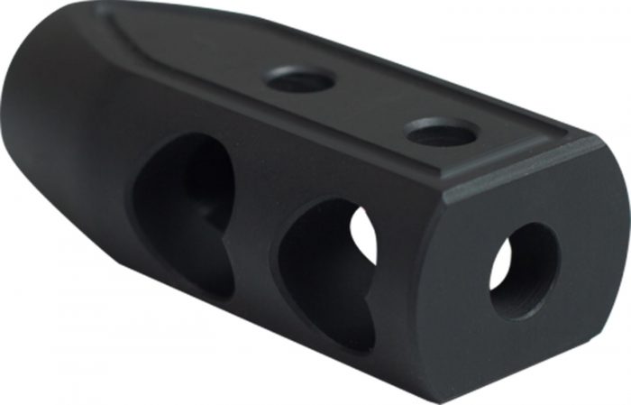 Timber Creek Outdoors 223HBBLC Heart Breaker Muzzle Brake Black Cerakote with 1/2"-28 tpi Threads for 223 Rem AR-Platform