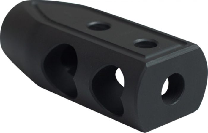 Timber Creek Outdoors 65HBBLC Heart Breaker Muzzle Brake Black Cerakote with 5/8"-24 tpi Threads for 6.5 Grendel AR-Platform