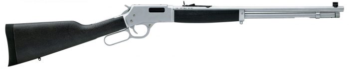 Henry H012GMAW Big Boy All Weather Side Gate Full Size 357 Mag 10+1 20" Hard Chrome Plated Steel Barrel, Satin Hard Chrome Steel Receiver, Stained Hardwood Wood Stock Right Hand