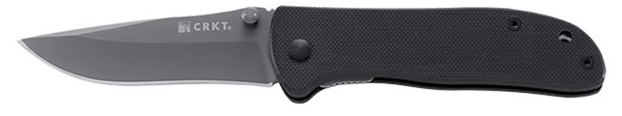 CRKT 6450K Drifter  2.88" Folding Plain Gray TiCN 8Cr14MoV SS Blade/Black G10 Handle Includes Pocket Clip