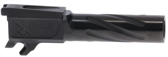Rival Arms RA20P002A Precision Match Grade 9mm Luger 3.10" Fluted Threaded Black PVD Steel, Fits Sig P365