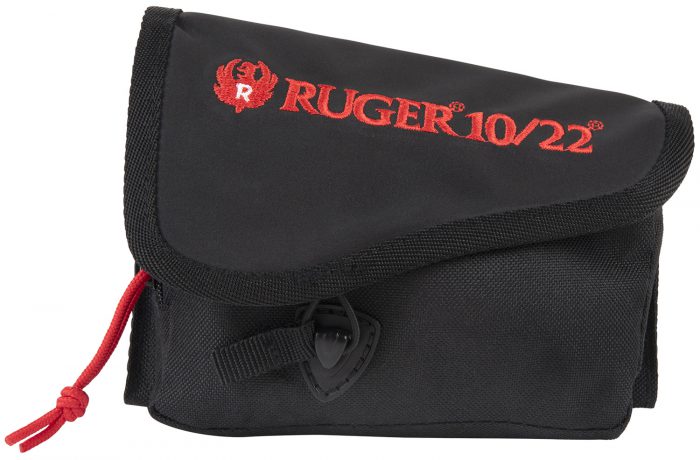Ruger 27222 Buttstock Pouch  Black Cordura