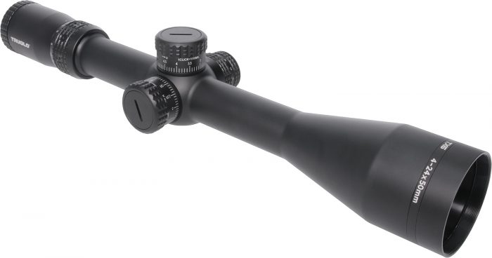Truglo TG8542TF TX6  4-24x 50mm Obj 30mm Tube Black Finish Illuminated Milliradian  First Focal Plane