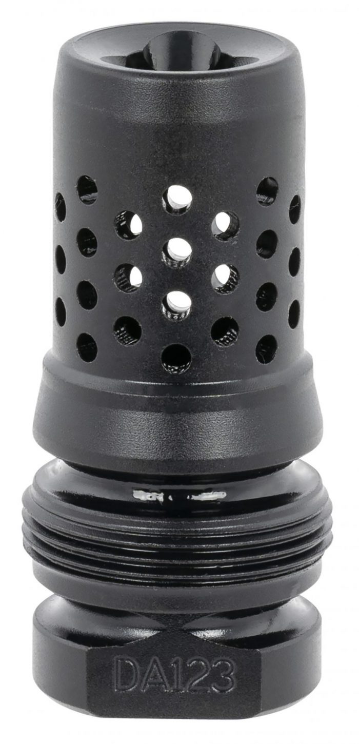 Dead Air DA123 Xeno Muzzle Brake Black Nitride 4140 Steel with 1/2"-28 tpi Threads