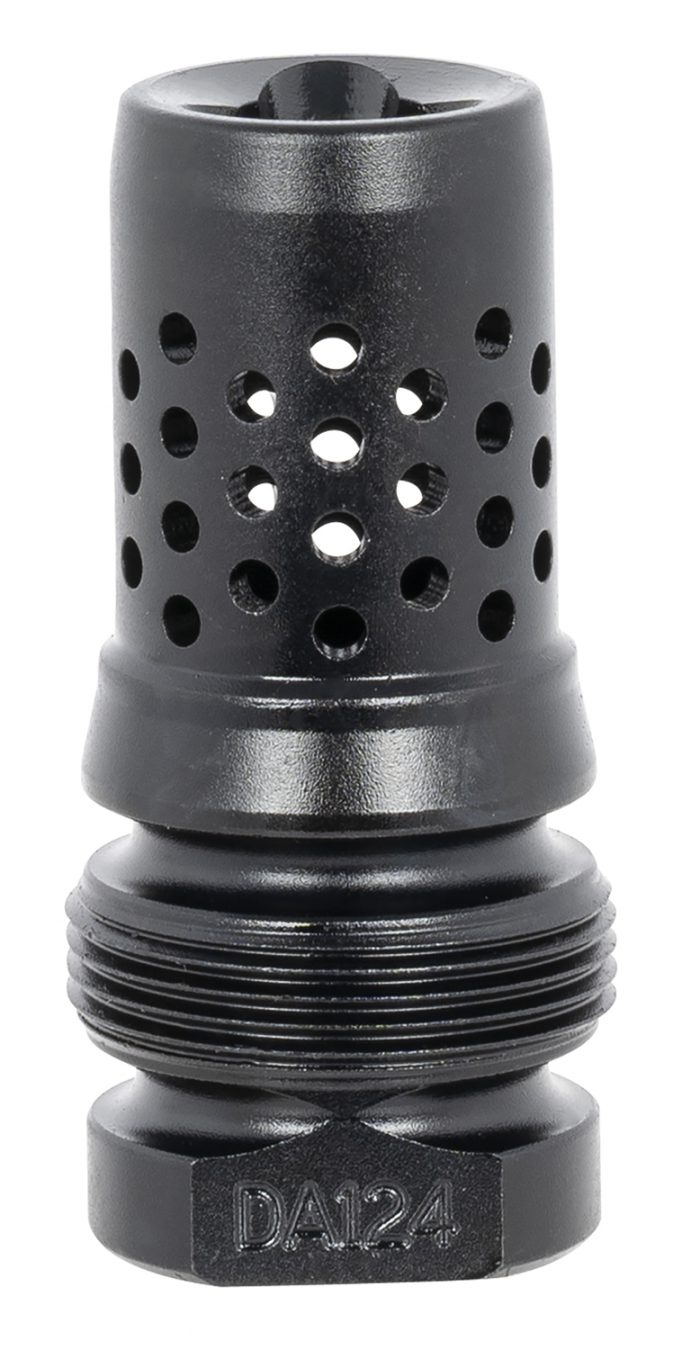 Dead Air DA124 Xeno Muzzle Brake Black Nitride 4140 Steel with 5/8"-24 tpi Threads