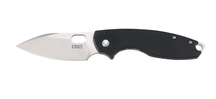 CRKT 5317 Pilar III 2.97" Folding Spear Point Plain Satin 8Cr13MoV SS Blade/ G10 Black/SS Handle Includes Pocket Clip
