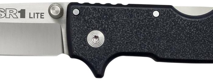 Cold Steel CS62K1A SR1 Lite 4" Folding Tanto Plain 8Cr14MoV SS Blade/Black Griv-Ex Handle Includes Pocket Clip