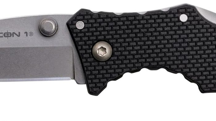 Cold Steel CS27DT Recon 1 Micro 2" Folding Tanto Plain Stonewashed 4034 SS Blade/ Black Griv-Ex Handle Includes Pocket Clip